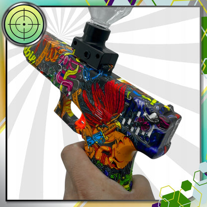 AUTOMATINIS GELIO RUTULIUKŲ PISTOLETO ŠAUTUVAS, DIDELIS XL KOMPLEKTAS + 3000 RUTULIUKŲ