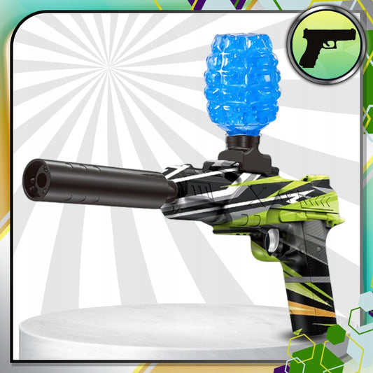 AUTOMATINIS GELINIŲ RUTULIŲ PISTOLETAS DIDELIS KARABINAS + XL 500 RUTULIUKŲ RINKINYS