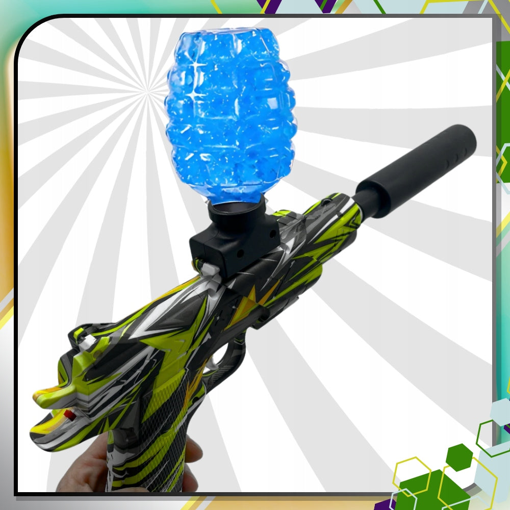 AUTOMATINIS GELINIŲ RUTULIŲ PISTOLETAS DIDELIS KARABINAS + XL 500 RUTULIUKŲ RINKINYS