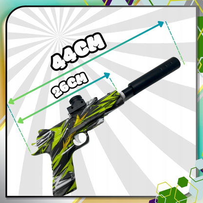 AUTOMATINIS GELINIŲ RUTULIŲ PISTOLETAS DIDELIS KARABINAS + XL 500 RUTULIUKŲ RINKINYS