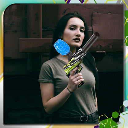 AUTOMATINIS GELINIŲ RUTULIŲ PISTOLETAS DIDELIS KARABINAS + XL 500 RUTULIUKŲ RINKINYS