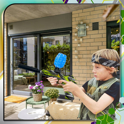 AUTOMATINIS GELINIŲ RUTULIŲ PISTOLETAS DIDELIS KARABINAS + XL 500 RUTULIUKŲ RINKINYS