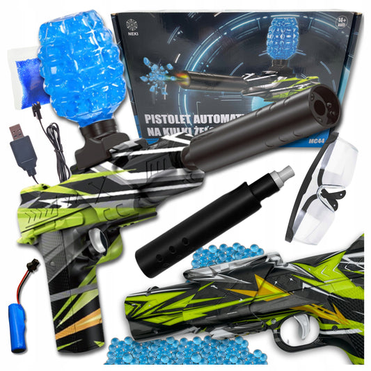 AUTOMATINIS GELINIŲ RUTULIŲ PISTOLETAS DIDELIS KARABINAS + XL 500 RUTULIUKŲ RINKINYS