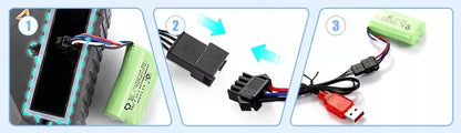 Elektrinis automatinis vandens karabinas su USB baterija