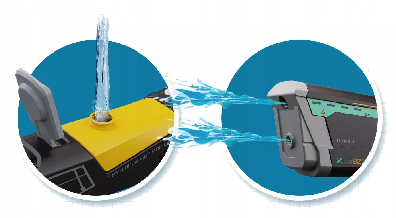 Elektrinis automatinis vandens karabinas su USB baterija