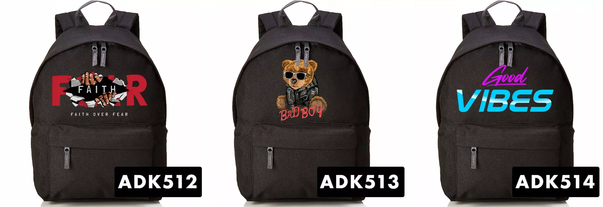 Juoda mini kuprinė jaunimui mokyklai su trash metal stiliumi, stilingas raštas, puiki dovana