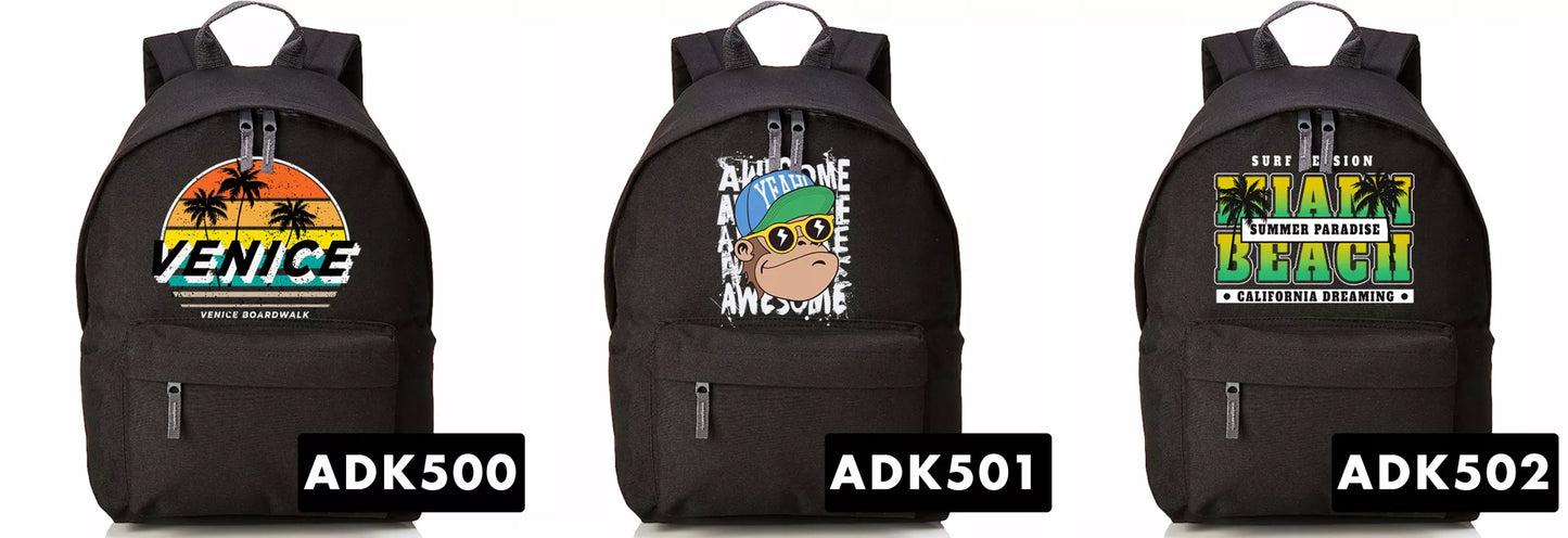 JUODA MINI JAUNIMO KUGRINĖ MOKYKLAI UNDERGROUND STILINGAS DIZAINAS DOVANA