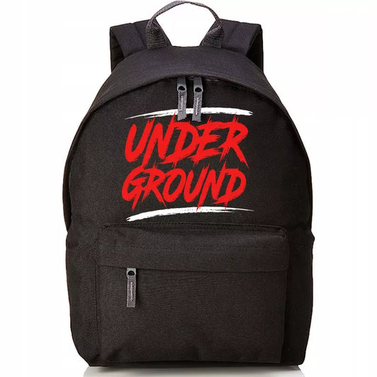 JUODA MINI JAUNIMO KUGRINĖ MOKYKLAI UNDERGROUND STILINGAS DIZAINAS DOVANA