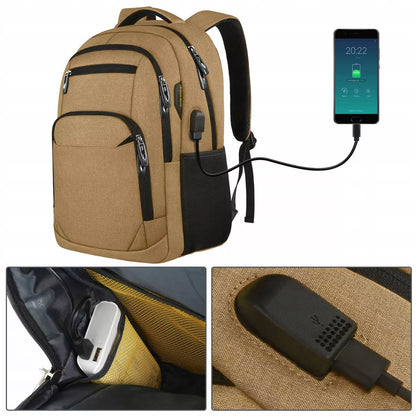 Neperšlampama kuprinė su USB ir antivagystės apsauga – 15,6" laptopui