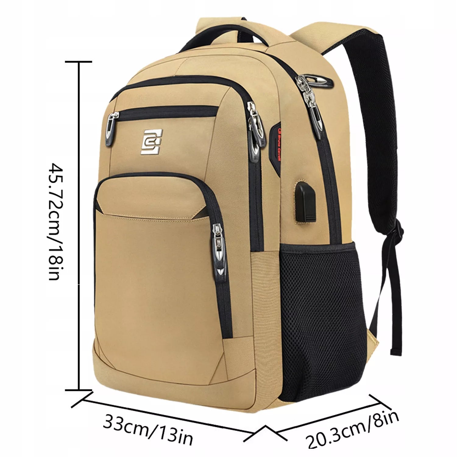 Neperšlampama kuprinė su USB ir antivagystės apsauga – 15,6" laptopui