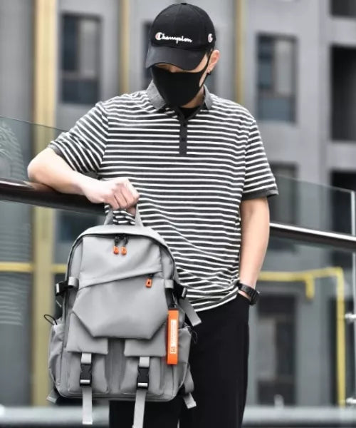 Vyriska kuprinė 15,6″ laptopui – pilka, miesto, sportinė, darbui ir mokyklai