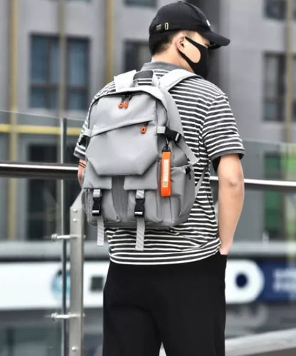 Vyriska kuprinė 15,6″ laptopui – pilka, miesto, sportinė, darbui ir mokyklai