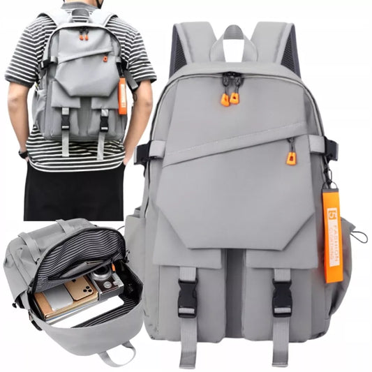 Vyriska kuprinė 15,6″ laptopui – pilka, miesto, sportinė, darbui ir mokyklai