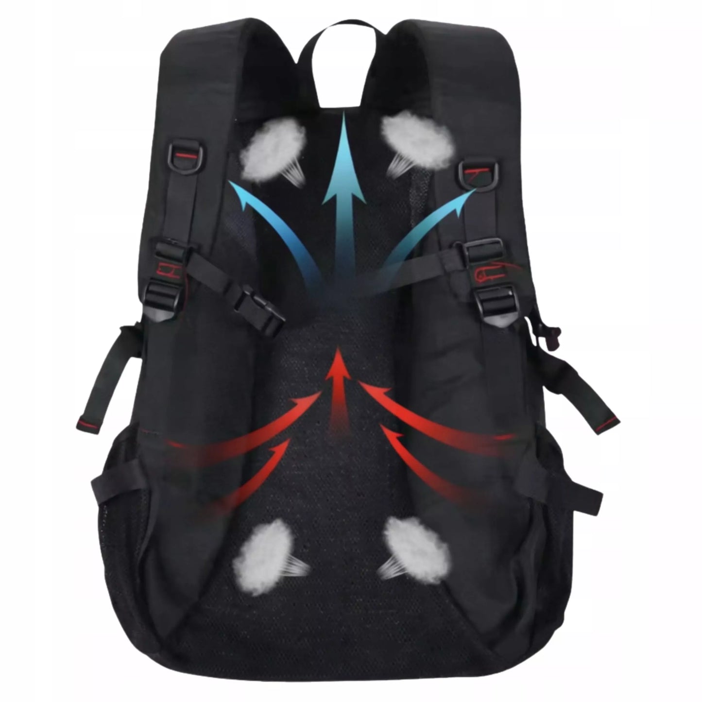 Jaunimo miesto kuprinė nešiojamam kompiuteriui, vandeniui atspari, talpi (40L)