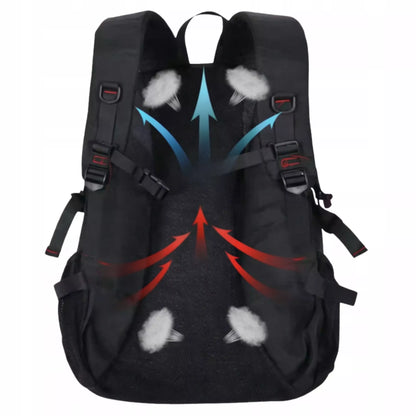Jaunimo miesto kuprinė nešiojamam kompiuteriui, vandeniui atspari, talpi (40L)