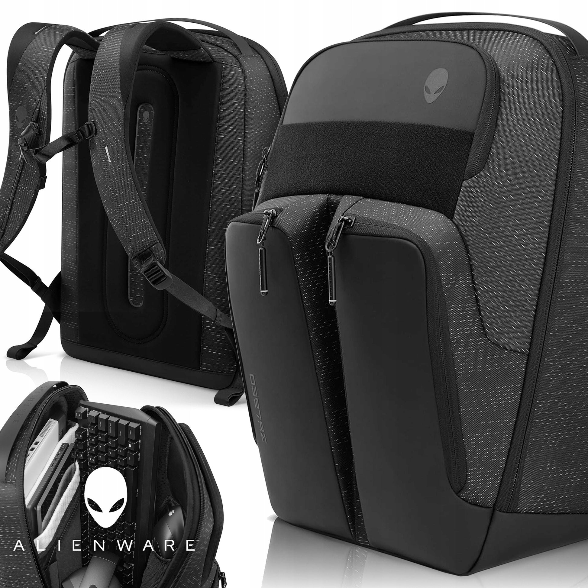 NEŠIOJAMAS KOMPIUTERIO DĖKLAS ŽAIDĖJAMS DELL ALIENWARE 17 GAMING RFID SAUGUS | 15-18"