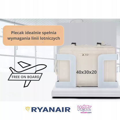 Kabininė kelioninė kuprinė 40×30×20 cm – USB-C, Ryanair