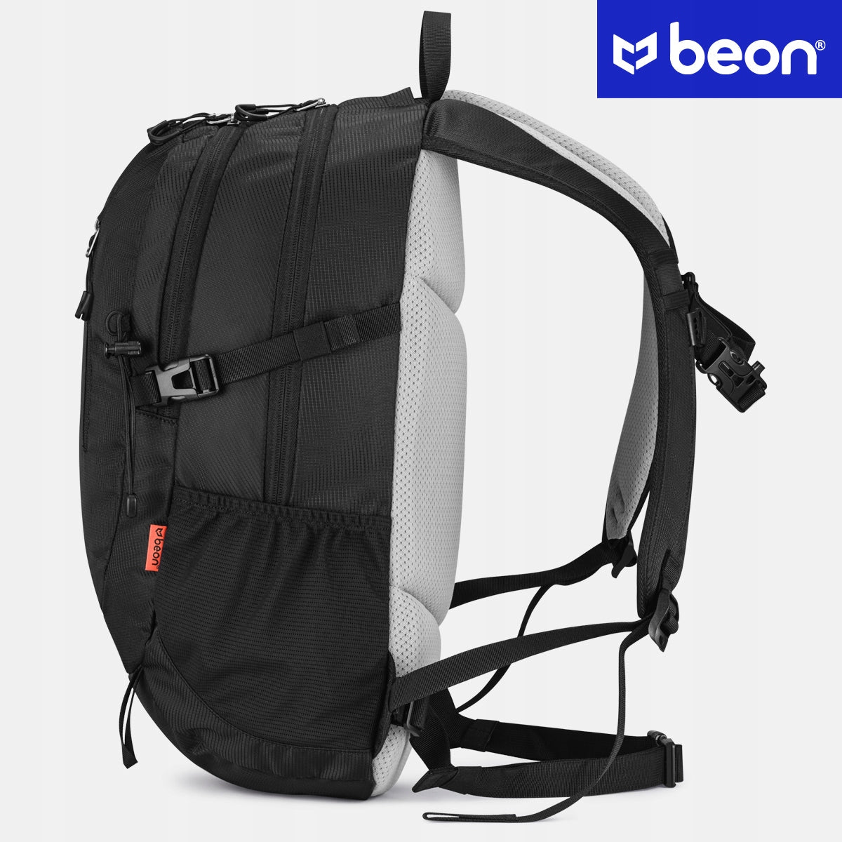 Turistinė trekingo kalnų kuprinė 25L, vyriška, moteriška, tvirta, juoda