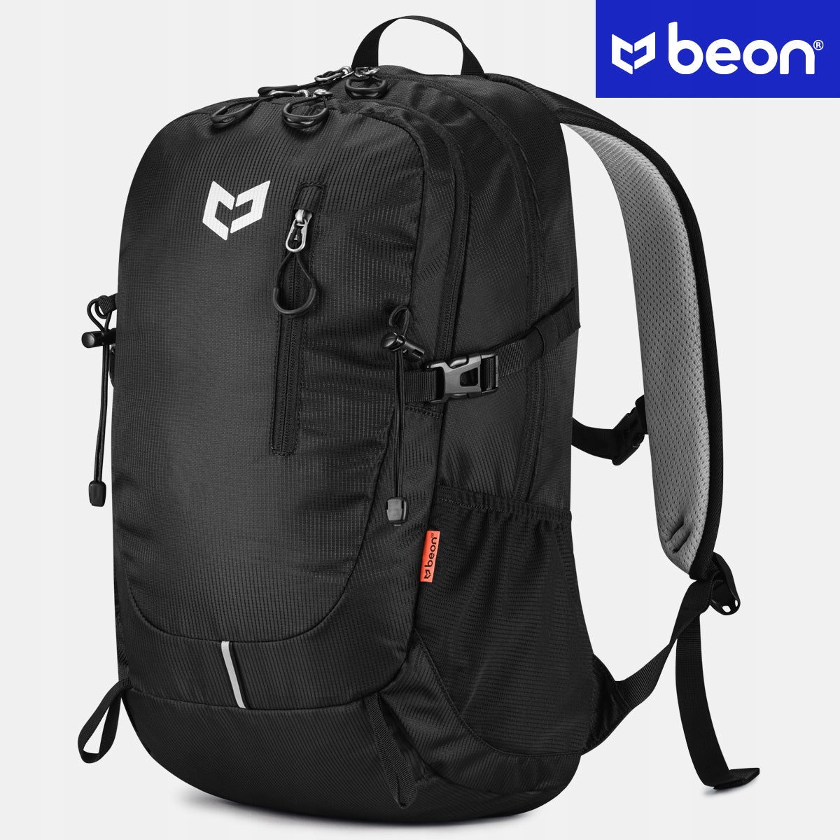 Turistinė trekingo kalnų kuprinė 25L, vyriška, moteriška, tvirta, juoda