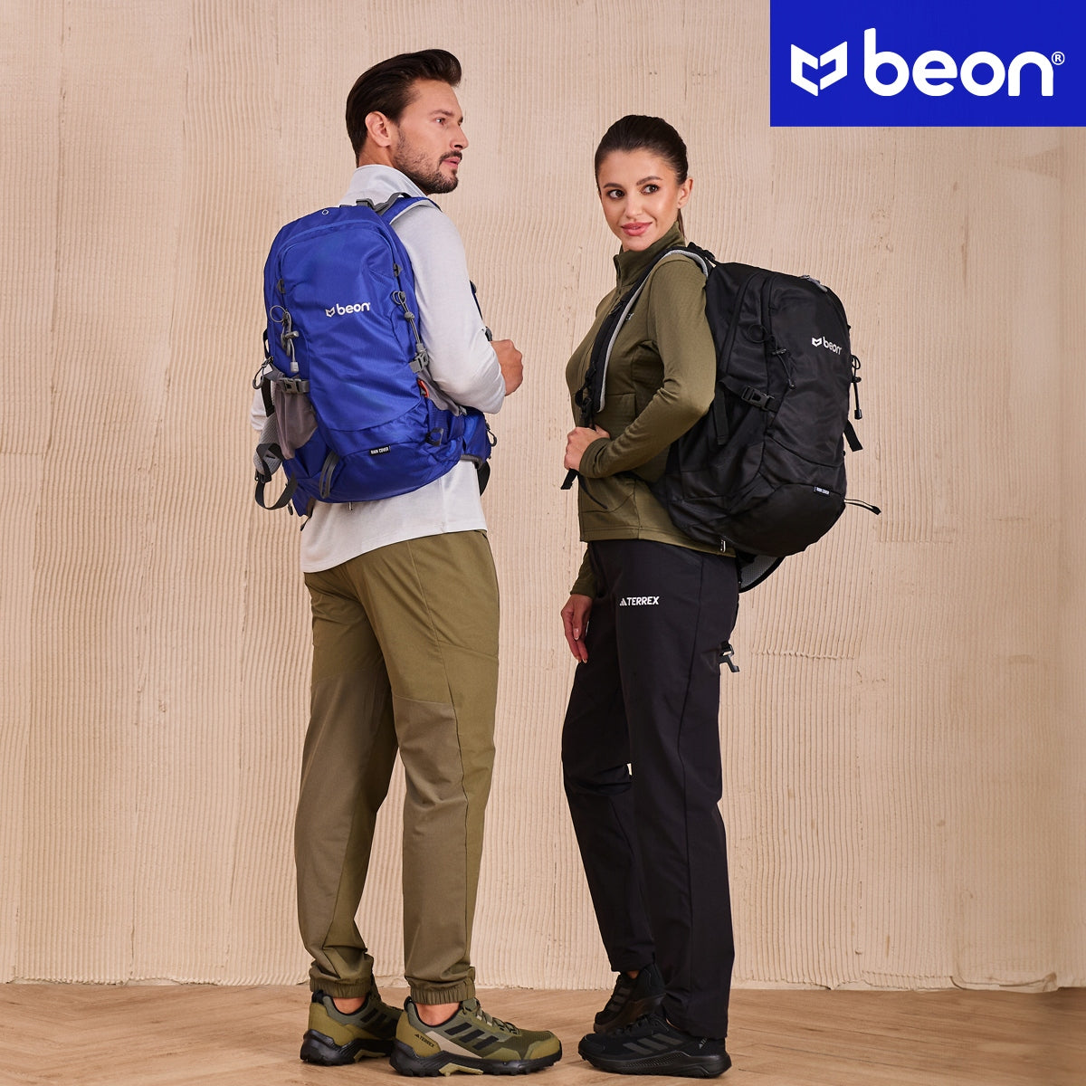 Kuprinė turistinė, žygio, kalnų, 30L, vyriška, moteriška, tvirta, juoda