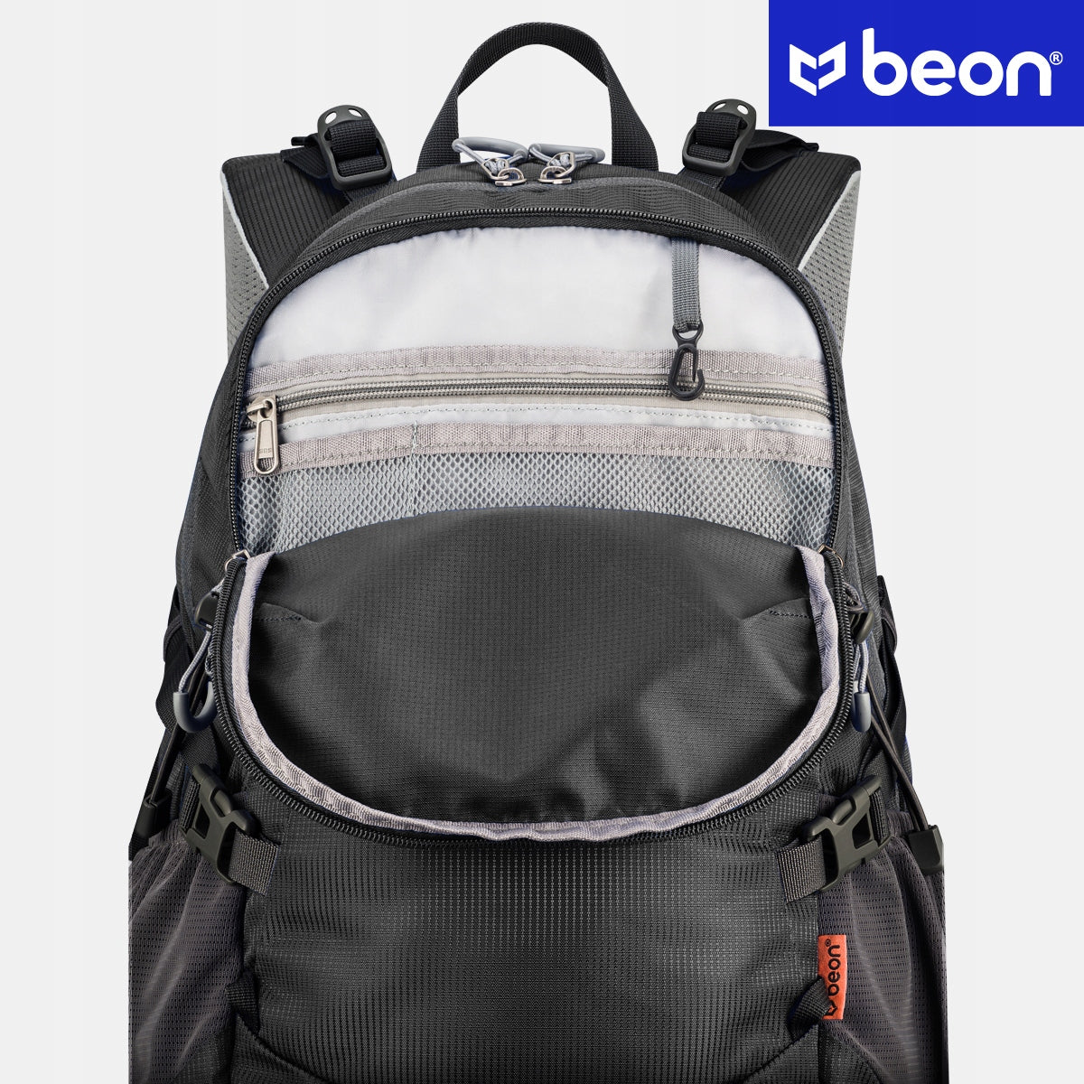 Kuprinė turistinė, žygio, kalnų, 30L, vyriška, moteriška, tvirta, juoda