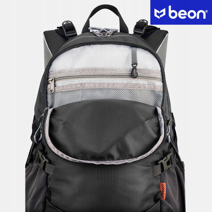 Kuprinė turistinė, žygio, kalnų, 30L, vyriška, moteriška, tvirta, juoda