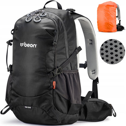 Kuprinė turistinė, žygio, kalnų, 30L, vyriška, moteriška, tvirta, juoda