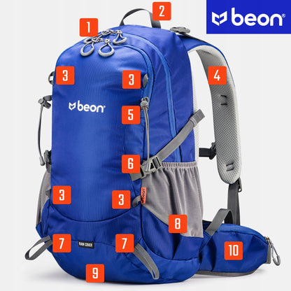 30L Tvirtas Patvarus Turistinė Kalnų Žygio Kuprinė Vyrams Moterims