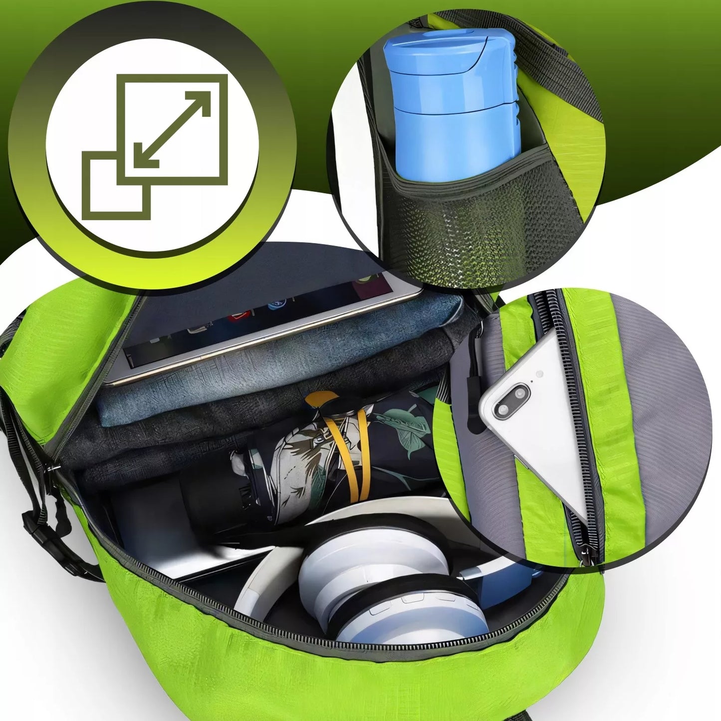 XXL kelioninė kuprinė – lėktuvo ir stovyklavimo kelionėms