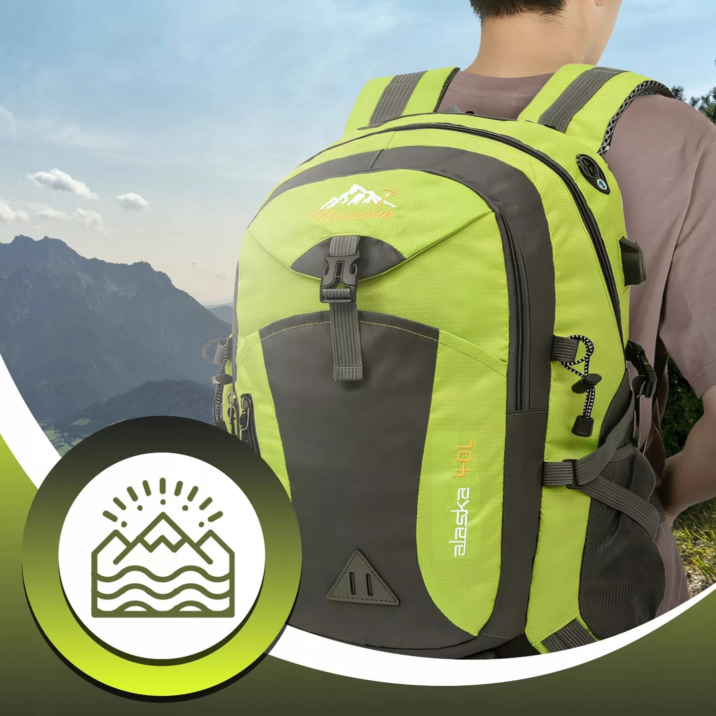 XXL kelioninė kuprinė – lėktuvo ir stovyklavimo kelionėms