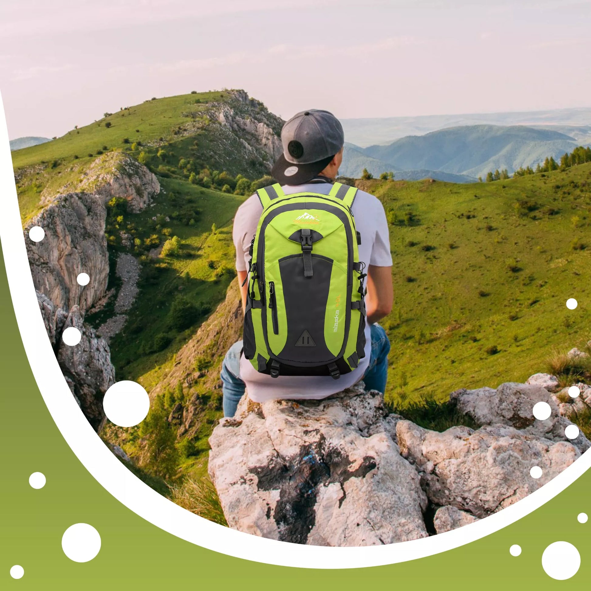 XXL kelioninė kuprinė – lėktuvo ir stovyklavimo kelionėms