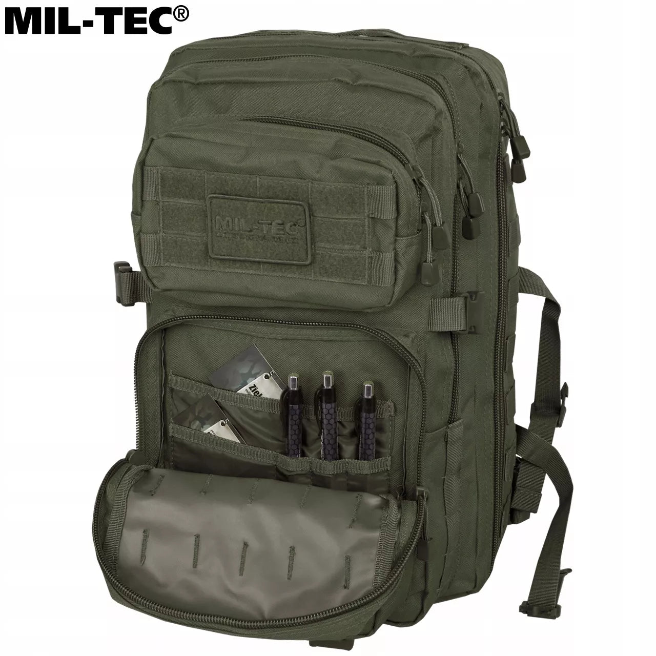 MIL-TEC ASSAULT TAKTINĖ KARINĖ KUPRINĖ TURISTINĖ OLIVE 36L