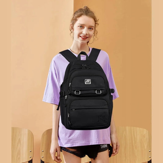 Juoda mokyklinė kuprinė jaunimui