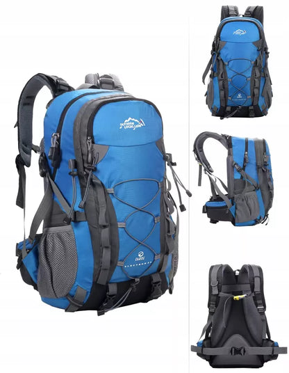 Kelionių kuprinė 25L Traper 1 MĖLYNA su lietaus uždangalu 45l