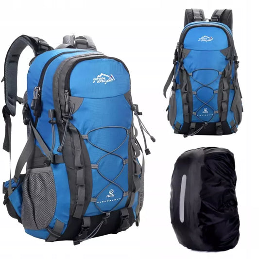 Kelionių kuprinė 25L Traper 1 MĖLYNA su lietaus uždangalu 45l