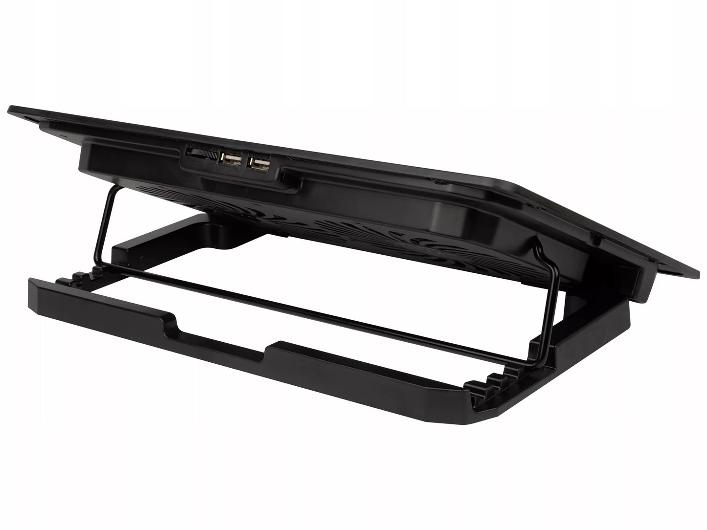 AUŠINIMO STOVAS NEŠIOJAMAM KOMPIUTERIUI 12-17" REGLIUOJAMAS 2 VENTILIATORIAI USB LED