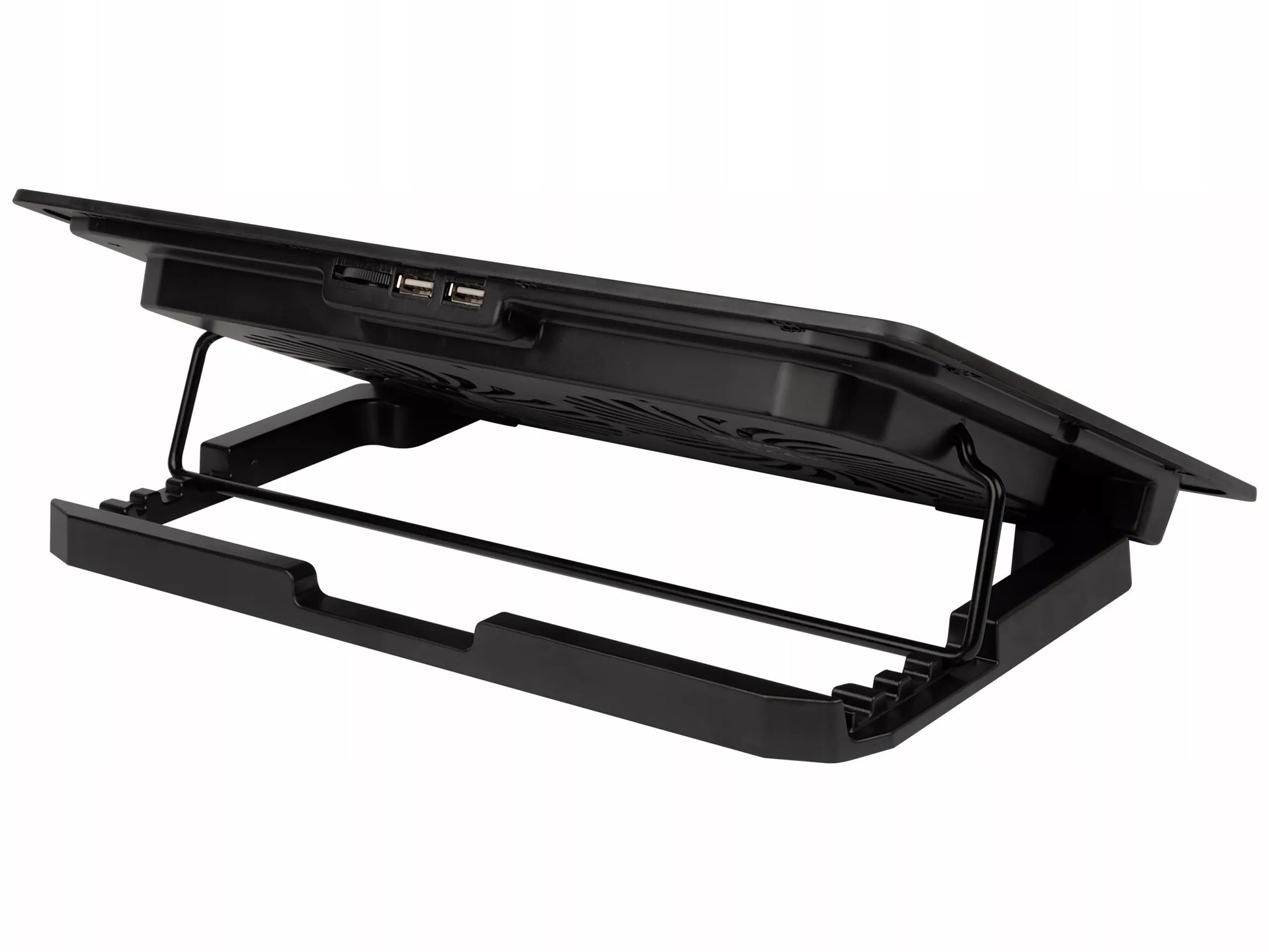 AUŠINIMO STOVAS NEŠIOJAMAM KOMPIUTERIUI 12-17" REGLIUOJAMAS 2 VENTILIATORIAI USB LED