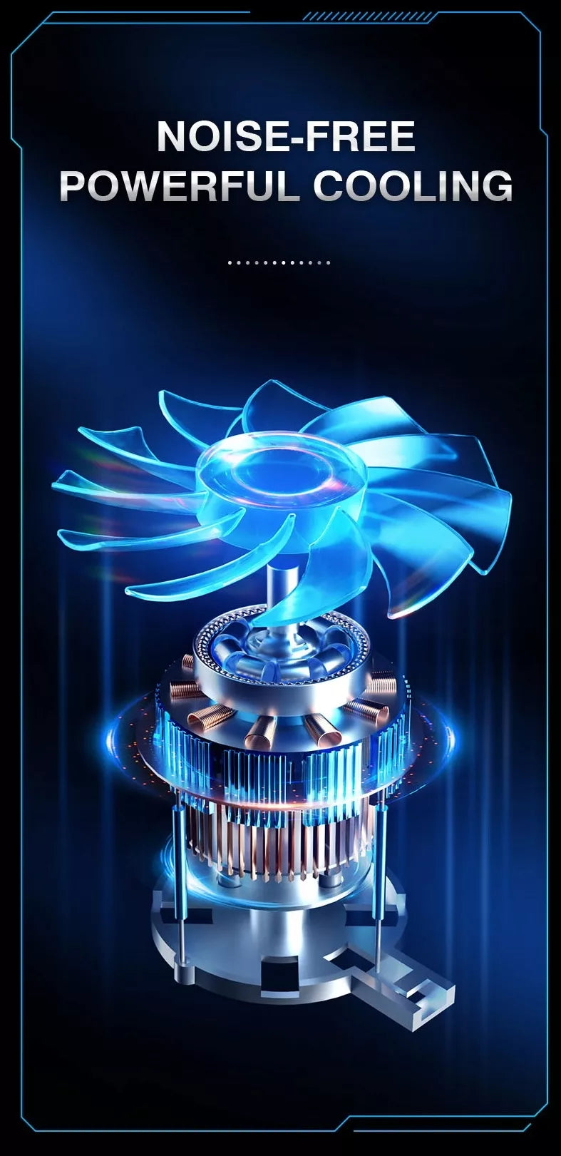 Aušinantis stovas nešiojamam kompiuteriui 12-17' su 10 ventiliatorių