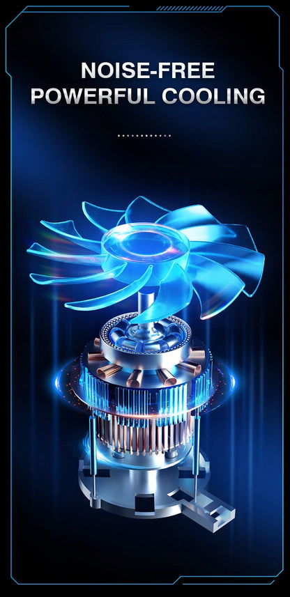 Aušinantis stovas nešiojamam kompiuteriui 12-17' su 10 ventiliatorių