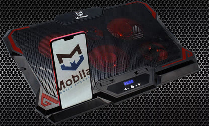 Aušinimo stovas nešiojamojo kompiuterio, 12-17 colių, su LED ekranu