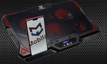 Aušinimo stovas nešiojamojo kompiuterio, 12-17 colių, su LED ekranu