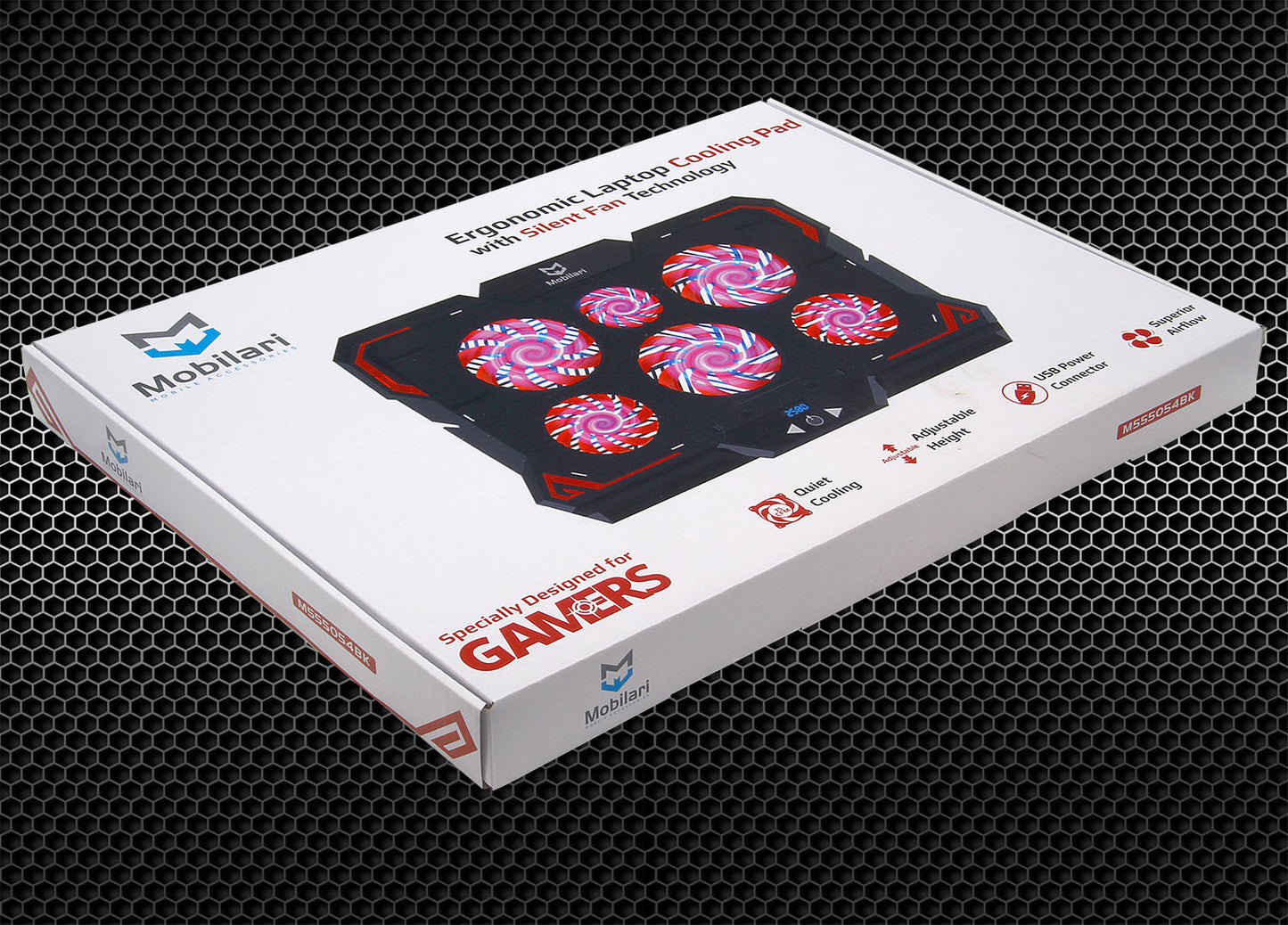 Aušinimo stovas nešiojamojo kompiuterio, 12-17 colių, su LED ekranu