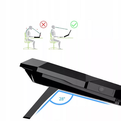 Aušinimo stovas nešiojamojo kompiuterio, 12-17 colių, su LED ekranu