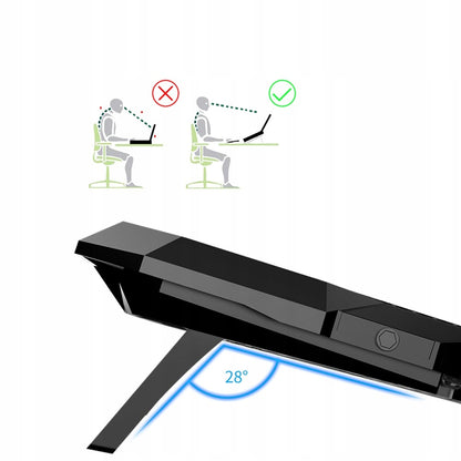 Aušinimo stovas nešiojamojo kompiuterio, 12-17 colių, su LED ekranu