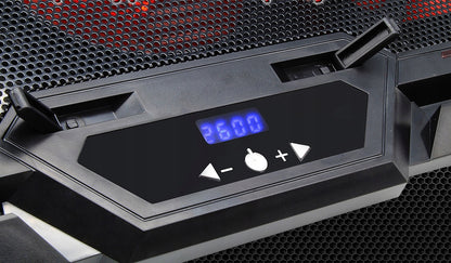 Aušinimo stovas nešiojamojo kompiuterio, 12-17 colių, su LED ekranu