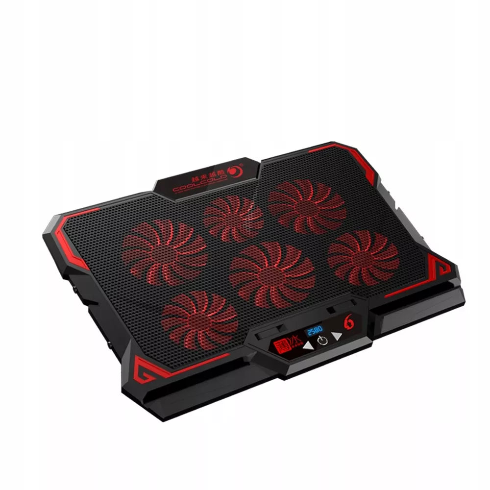 Aušinimo stovas nešiojamojo kompiuterio, 12-17 colių, su LED ekranu