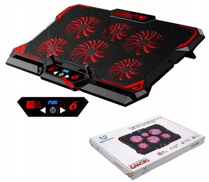 Aušinimo stovas nešiojamojo kompiuterio, 12-17 colių, su LED ekranu