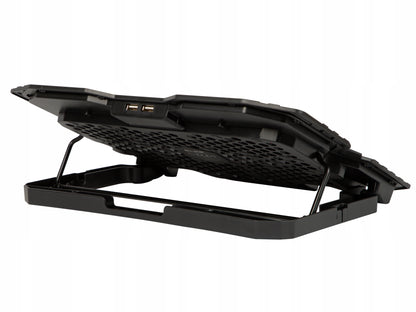 Aušinimo stovas nešiojamam kompiuteriui 15,6' žaidimams, didelis, LED, USB šakytuvas