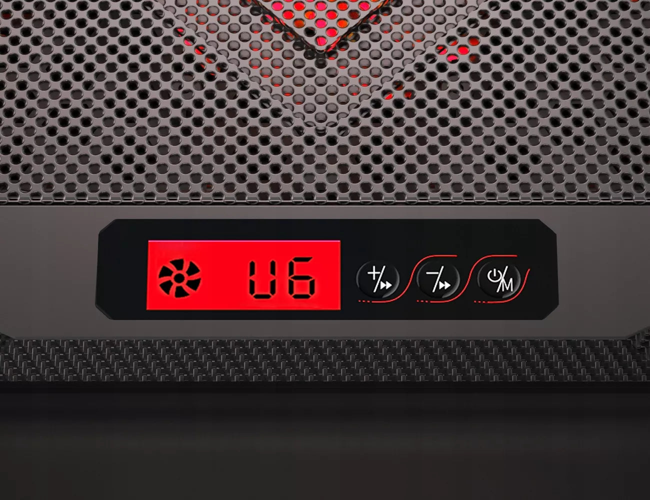 Aušinimo stovas nešiojamam kompiuteriui 15,6' žaidimams, didelis, LED, USB šakytuvas