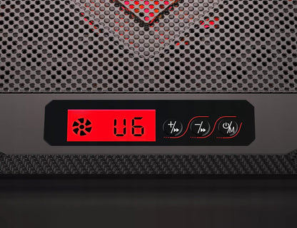 Aušinimo stovas nešiojamam kompiuteriui 15,6' žaidimams, didelis, LED, USB šakytuvas